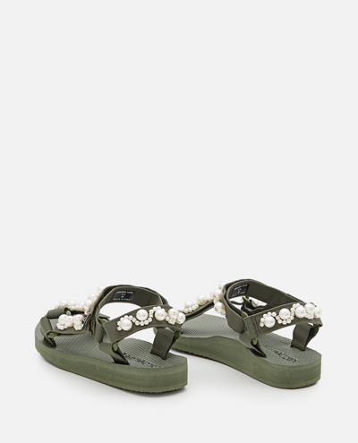Shop Arizona Love Trekky Pearl Sandals In Green