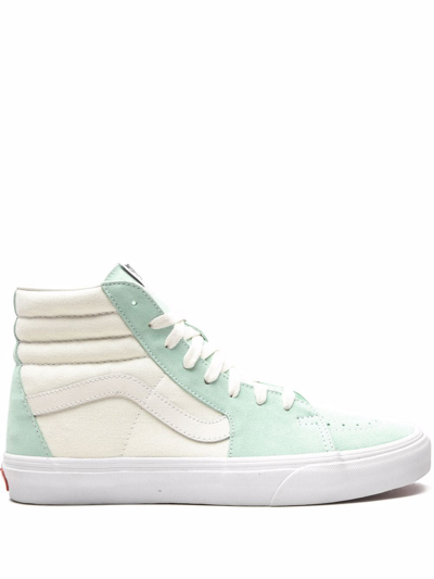 Vans sk8 hi slim green top