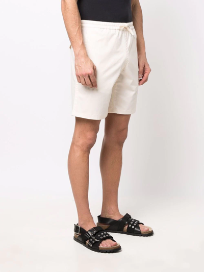 Shop Sandro New Gamma Straight-leg Shorts In Weiss