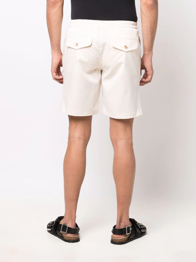 Shop Sandro New Gamma Straight-leg Shorts In Weiss