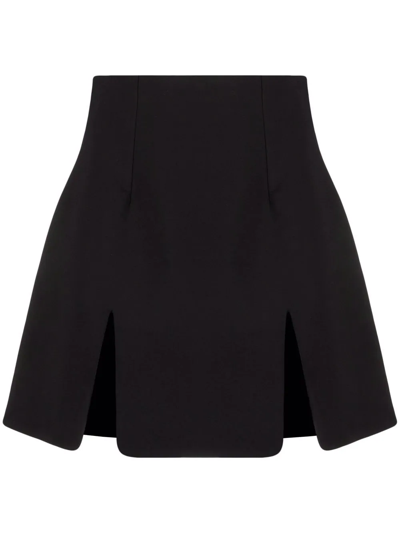 Shop Ambush Front Slits High Waist Skirt In Black