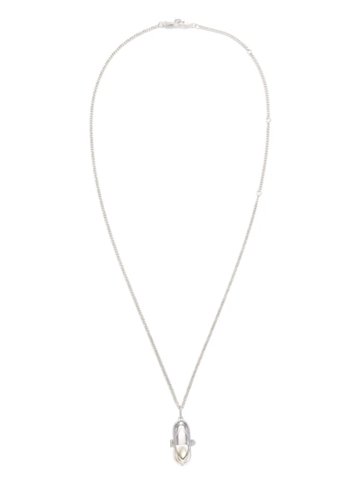Shop Capsule Eleven Capsule-pearl-pendant In Silber