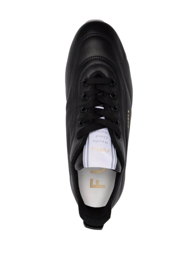 Furla Low-top Lace-up Trainers In Black