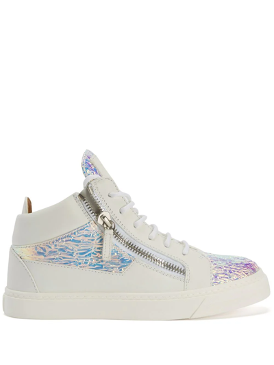 Shop Giuseppe Zanotti Kriss-lace-up Sneakers In White