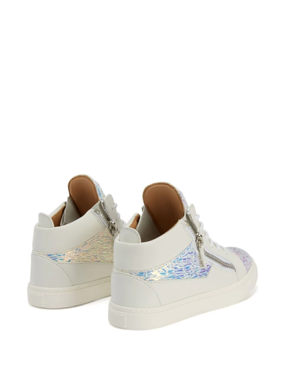 Shop Giuseppe Zanotti Kriss-lace-up Sneakers In White