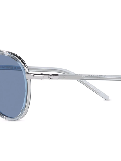 Tory Burch Pilot-frame Sunglasses In Blue