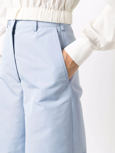 Stella Mccartney High-waisted Wide-leg Trousers In Blau