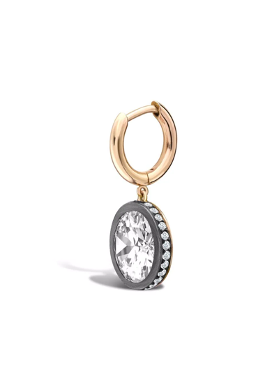 Pragnell 18kt Rose Gold And Silver Legacy Diamond Drop Earrings In Rosa