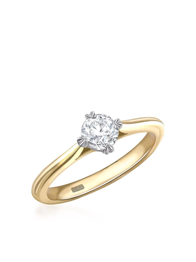 Shop Pragnell 18kt Yellow Gold Windsor Diamond Ring
