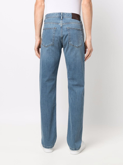 Shop Brioni Straight-leg Jeans In Blau