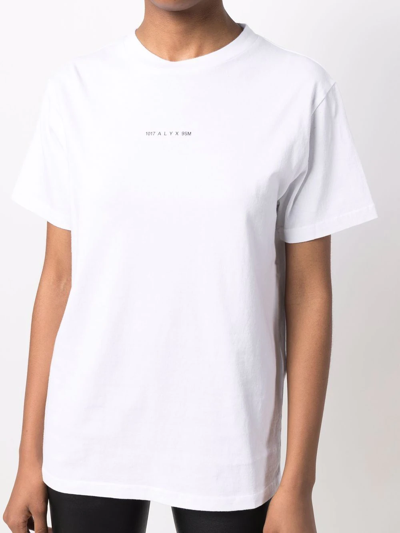 Shop Alyx Logo-print T-shirt In Weiss