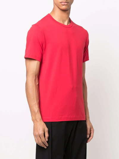 Shop Comme Des Garçons Shirt Logo-print Short-sleeve T-shirt In Schwarz