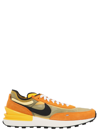 Shop Nike ' Waffle One Se' Sneakers In Yellow