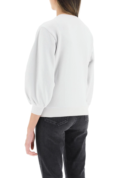 Shop Agolde Thora Sweatshirt In White