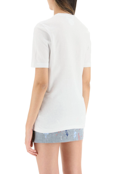 Shop Dsquared2 Rainbow Renny T-shirt In White