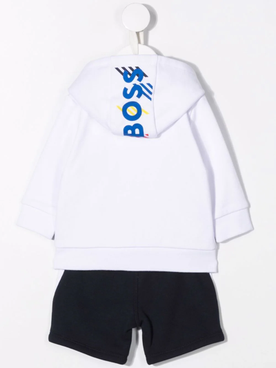 Bosswear Logo-print Cotton Tracksuit Set In Blue
