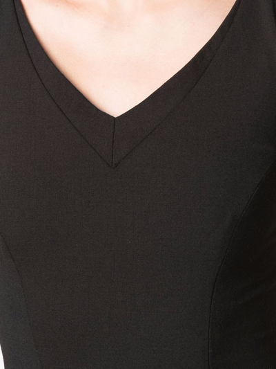 Pre-owned John Galliano 1990s Sleeveless Fitted Dress In Black