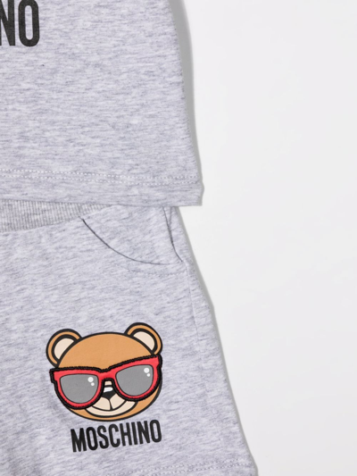 TEDDY BEAR 图案棉短裤套装