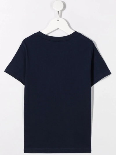 Shop Ralph Lauren Polo Pony Cotton T-shirt In Blue