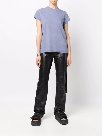 Rick Owens Drkshdw Purple Organic Cotton T-shirt In Purple