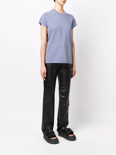 Rick Owens Drkshdw Purple Organic Cotton T-shirt In Purple
