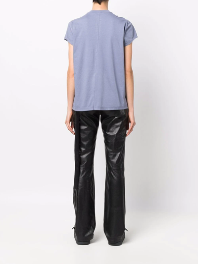 Rick Owens Drkshdw Purple Organic Cotton T-shirt In Purple