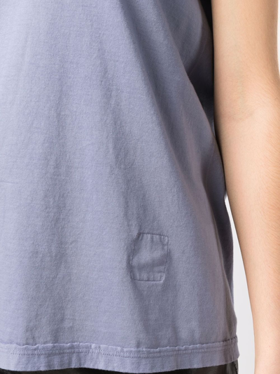 Rick Owens Drkshdw Purple Organic Cotton T-shirt In Purple