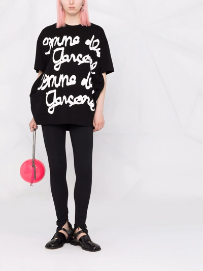 Shop Comme Des Garçons Logo-print T-shirt In Schwarz