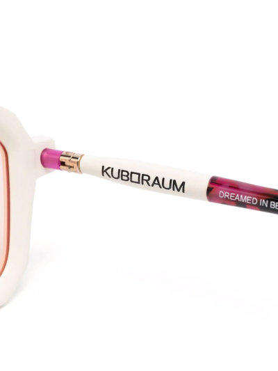 Shop Kuboraum P9 Square Glasses In Weiss