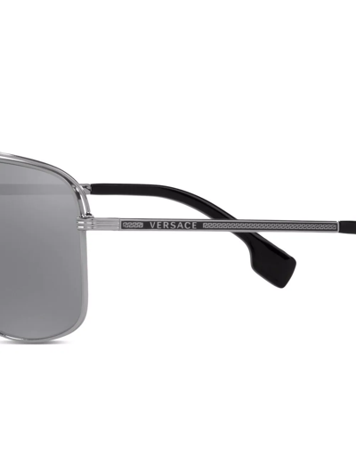 Versace Pilot-frame Sunglasses In Grey