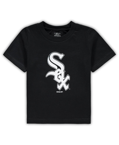 Outerstuff Toddler Boys And Girls Black Chicago White Sox Primary Team Logo T-shirt In Black