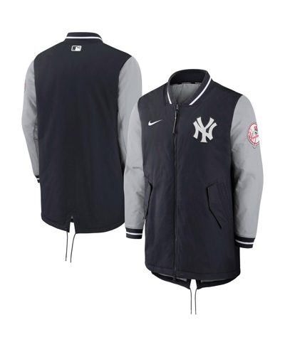 Shop Nike Men's  Navy New York Yankees Dugout Performance Full-zip Jacket