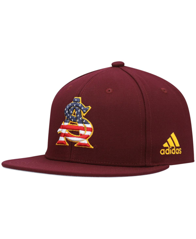Shop Adidas Originals Men's Adidas Maroon Arizona State Sun Devils Patriotic On-field Baseball Fitted Hat