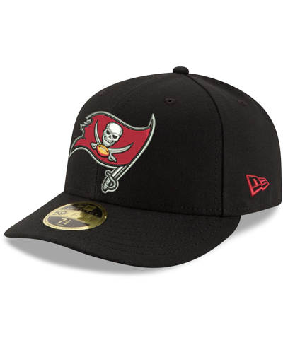 Shop New Era Men's  Black Tampa Bay Buccaneers Omaha Low Profile 59fifty Fitted Team Hat
