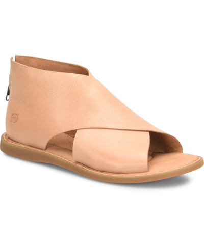 Shop Born Women's Iwa Comfort Sandals Women's Shoes In Natural Light Brown Leather
