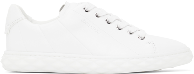 Shop Jimmy Choo White Diamond Light Sneakers In V White