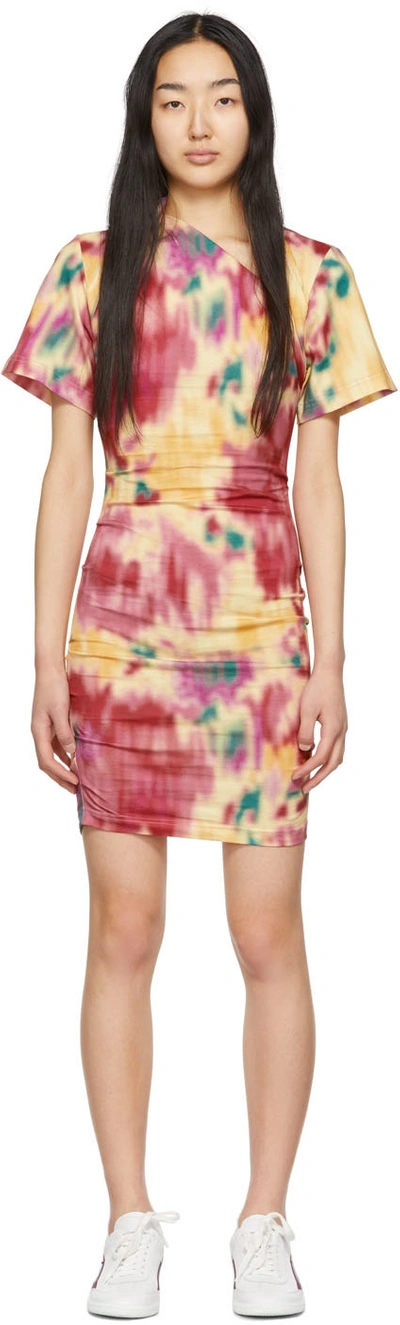 Isabel Marant Étoile Abstract-print Bolero Mini-dress In 10hy Honey