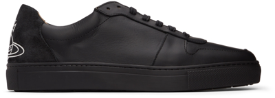 Shop Vivienne Westwood Black Apollo Low-top Sneakers