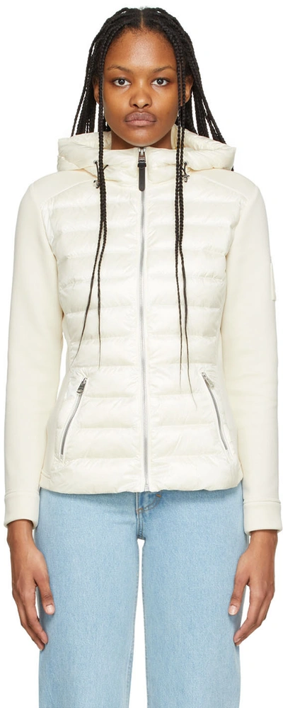 Shop Mackage Off-white Della Down Jacket In C0253 Cream