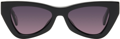 Shop Anine Bing Black Verona Sunglasses