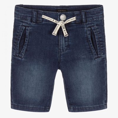 Shop Ikks Boys Blue Denim Shorts