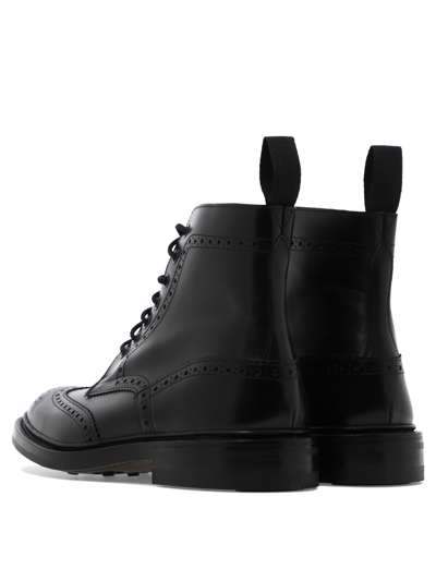 Shop Tricker's "stow" Ankle Boots In Black  