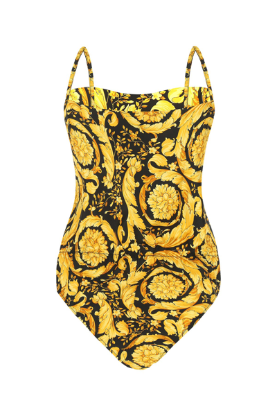 Shop Versace Printed Silk Bodysuit Nd  Donna Ii