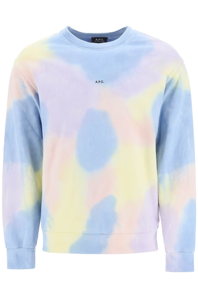 Shop Apc A.p.c. Tie-dye Sweatshirt In Mixed Colours