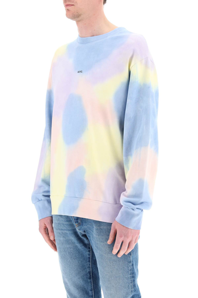 Shop Apc A.p.c. Tie-dye Sweatshirt In Mixed Colours