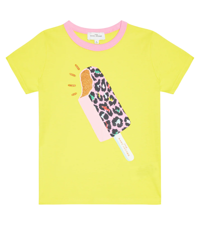Shop Marc Jacobs Printed Cotton T-shirt In Lemon