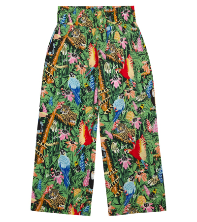 Shop Kenzo Printed Pants In Dark Grey