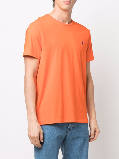 Polo Ralph Lauren T-shirt Custom Slim-fit In Orange | ModeSens