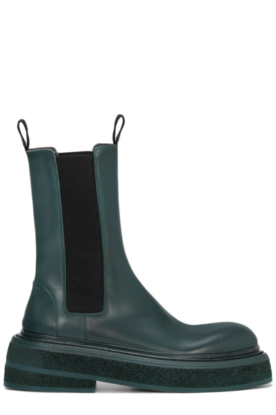 Shop Marsèll Zuccone Chelsea Boots In Green
