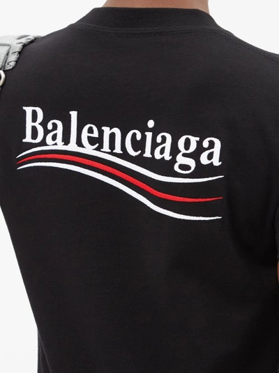 Balenciaga Political Campaign T-shirt In Black | ModeSens